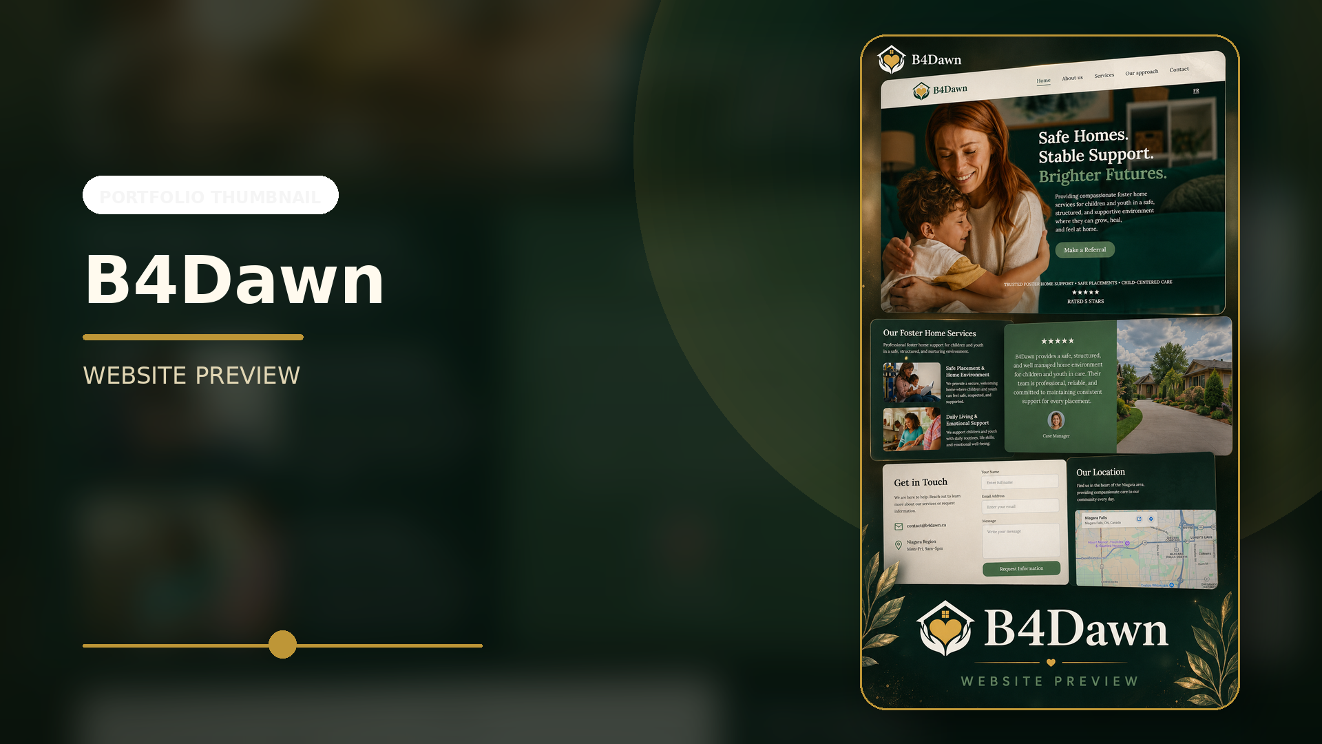 B4Dawn website preview