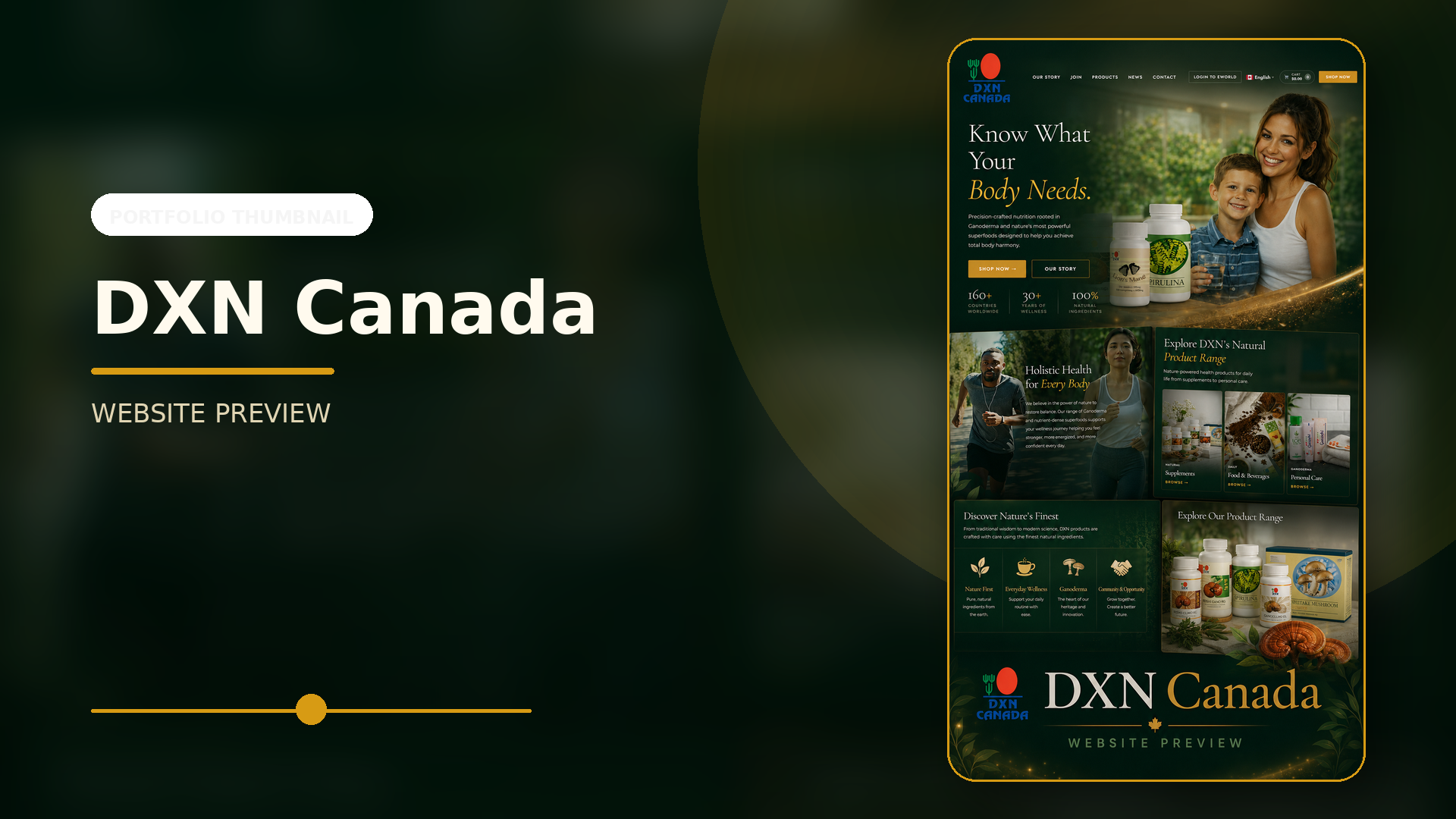 DXN Canada website preview