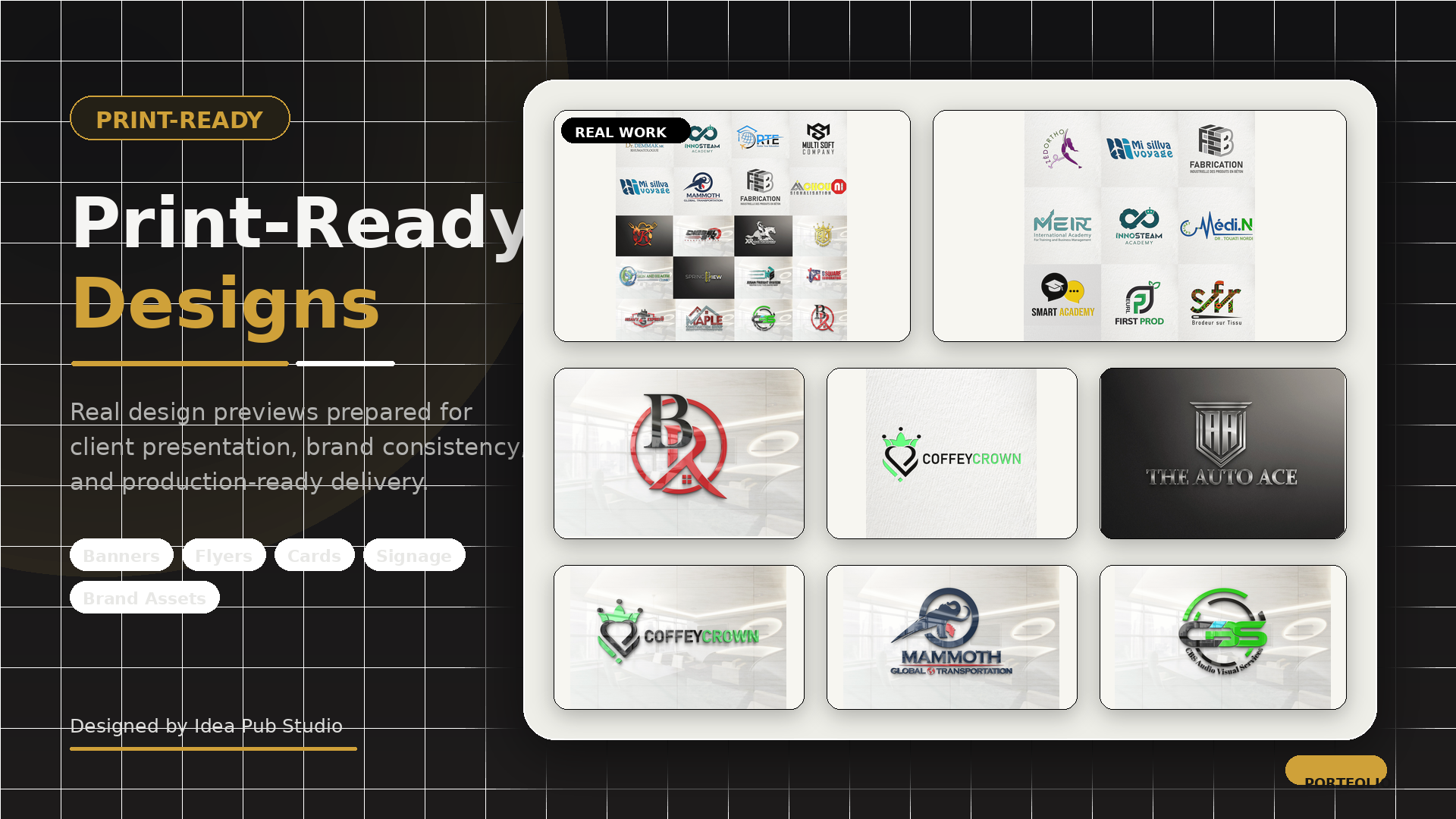 Large format banner design preview